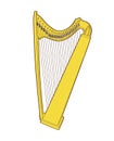 Gothic lever celtic harp