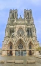 Gothic Notre-Dame Cathedral in Reims (France)