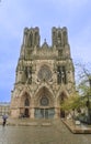 Gothic Notre-Dame Cathedral in Reims (France)