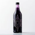 Gothic Occultist Draftsman Bottle With Star - Monochromatic Geometry