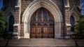 gothic old church building Royalty Free Stock Photo