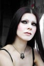 Gothic pale skin woman Royalty Free Stock Photo