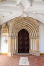 Gothic portal in the Loios Convent used as a Historical Hotel.