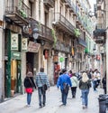 Gothic Quarter in Barcelona Royalty Free Stock Photo