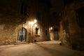 Gothic quarter at night. Barcelona Royalty Free Stock Photo