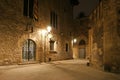 Gothic quarter at night. Barcelona Royalty Free Stock Photo