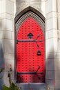 Gothic Red Door Royalty Free Stock Photo