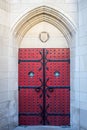 Gothic Red Doors Royalty Free Stock Photo