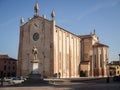 The Gothic-Renaissance dome in Montagnana, Italy.