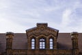 The Gothic-Renaissance Style Architecture Castle Roof Royalty Free Stock Photo