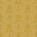 Gothic repeat gold Royalty Free Stock Photo