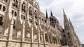 Gothic Revival style architecture details - The Hungarian Parliament Building - Budapest Royalty Free Stock Photo