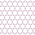 Gothic Rhombus Circle Chain Link Fence Geometric Vector Seamless Fabric Texture Pattern Background Royalty Free Stock Photo