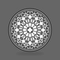 Gothic rose circular window pattern