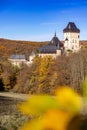 Gothic royal castle Karlstejn near Prague, czech republic Royalty Free Stock Photo