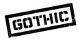 Gothic rubber stamp Royalty Free Stock Photo