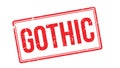Gothic rubber stamp