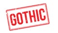 Gothic rubber stamp Royalty Free Stock Photo