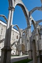 Gothic ruins (Igreja do Carmo) Royalty Free Stock Photo