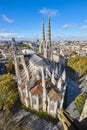 Gothic Saint Andre cathedral in Bordeaux historic center. Aquitaine, France