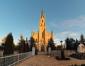 Gothic Saint Jacek stone church in Chocholow