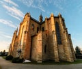 Gothic Saint Jacek stone church in Chocholow