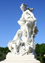 Gothic sculpture of two women with baby, park sanssouci