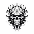 Gothic Skull Sketch