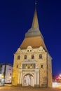 Gothic South Gate in Rostock in Germany Royalty Free Stock Photo