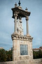 Gothic statue on the bridge