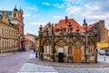 Gothic Stone Fountain at Kutna Hora, Czech republic