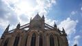 Gothic style architecture under bright sky