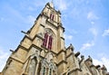 Gothic style Catholic church tower Royalty Free Stock Photo