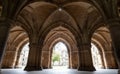 Cloisters on the Glasgow University campus, Scotland. The Cloisters are also known as The Undercroft.