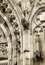 Gothic style Gargoyle on St Vitus\' Cathedral, Prague Royalty Free Stock Photo