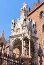 Gothic style tomb of cansignorio in Verona