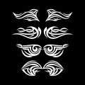 Gothic and tattoo marks. Christian symbols. The wings of the Holy Spirit. Royalty Free Stock Photo