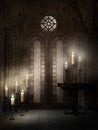 Gothic temple with thorns Royalty Free Stock Photo
