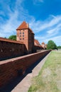 Gothic Teutonic castle in Malbork, Poland. Royalty Free Stock Photo