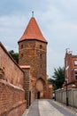 Gothic tower in Lebork, Poland.