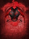 Gothic Valentine heart Royalty Free Stock Photo