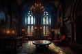 Gothic vampire room. Generate Ai
