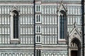 Gothic window - a detail of the facade the Duomo cathedral in Florence, Italy