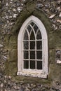Gothic window at Lewes castle Royalty Free Stock Photo
