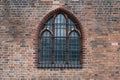 Gothic window - old church building exterior Royalty Free Stock Photo