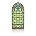Gothic windows. Vintage frames. Church stained-glass windows Royalty Free Stock Photo