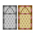 Gothic windows. Vintage frames. Church stained-glass windows