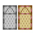 Gothic windows. Vintage frames. Church stained-glass windows Royalty Free Stock Photo