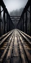 Gothic Wooden Bridge: Dark, Moody, And Texturally Bold