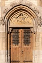 Gothic wooden door